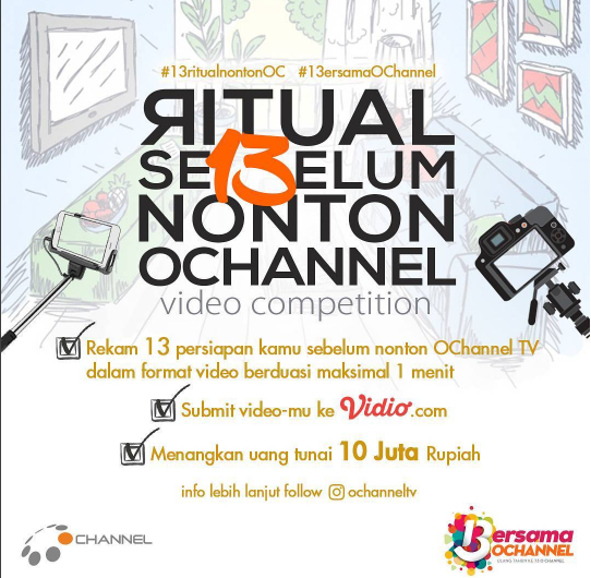 Gratis Hadiah Uang Tunai dan Voucher Belanja dari Ulang Tahun Ochannel